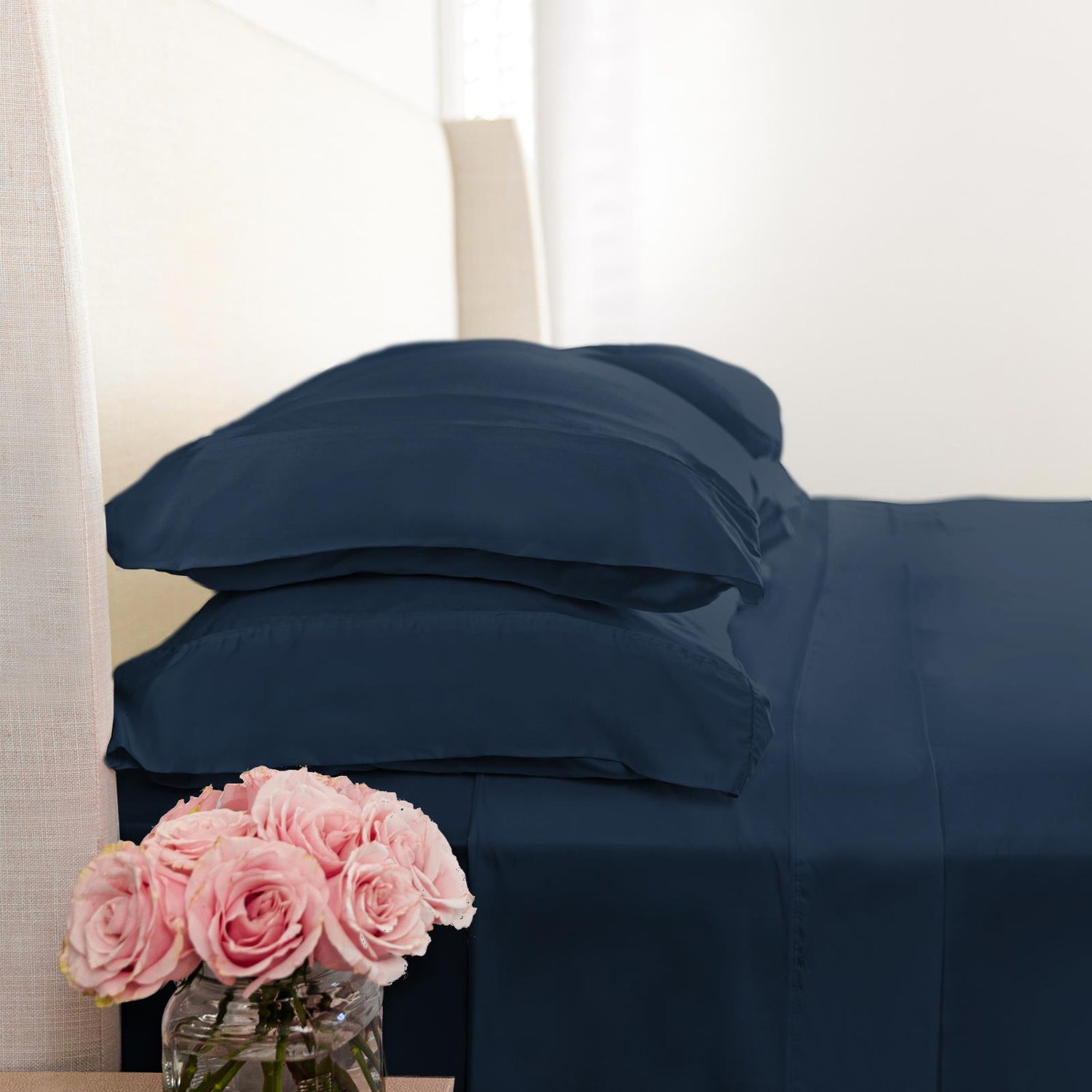Woven Sheet Set in Suede Blue (280412)
