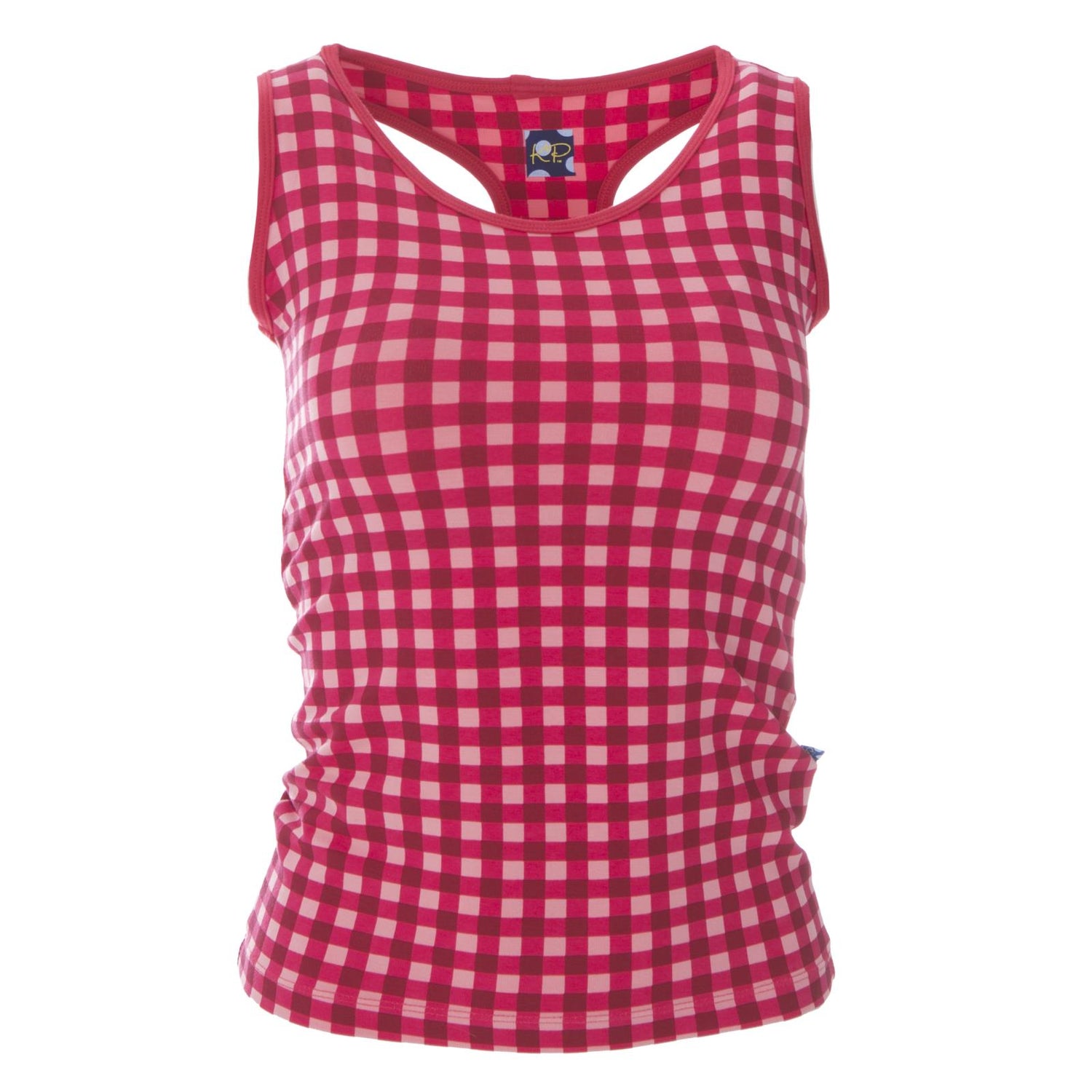 Print Women's Luxe Tank in Flag Red Gingham