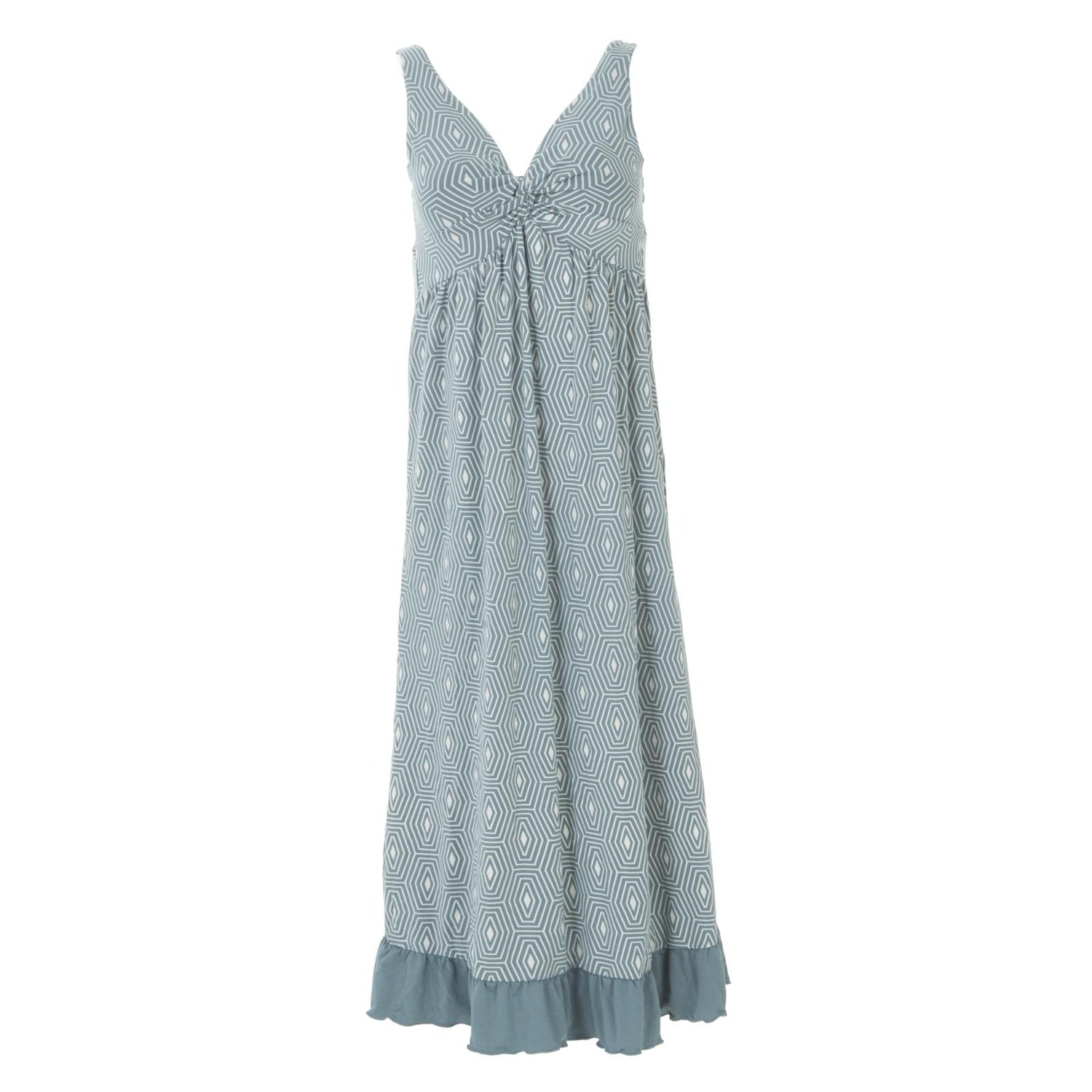 Print Twist Nightgown in Dusty Sky Tortoise Shell