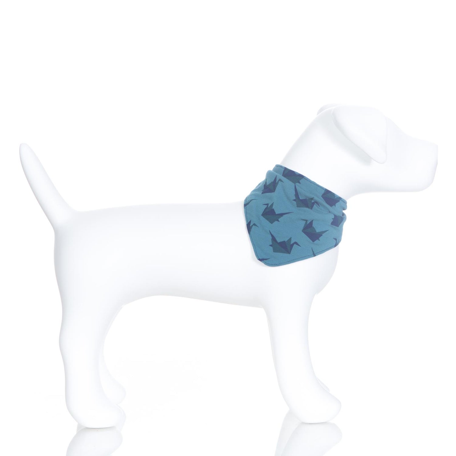 Print Dog Bandana in Seagrass Origami Crane