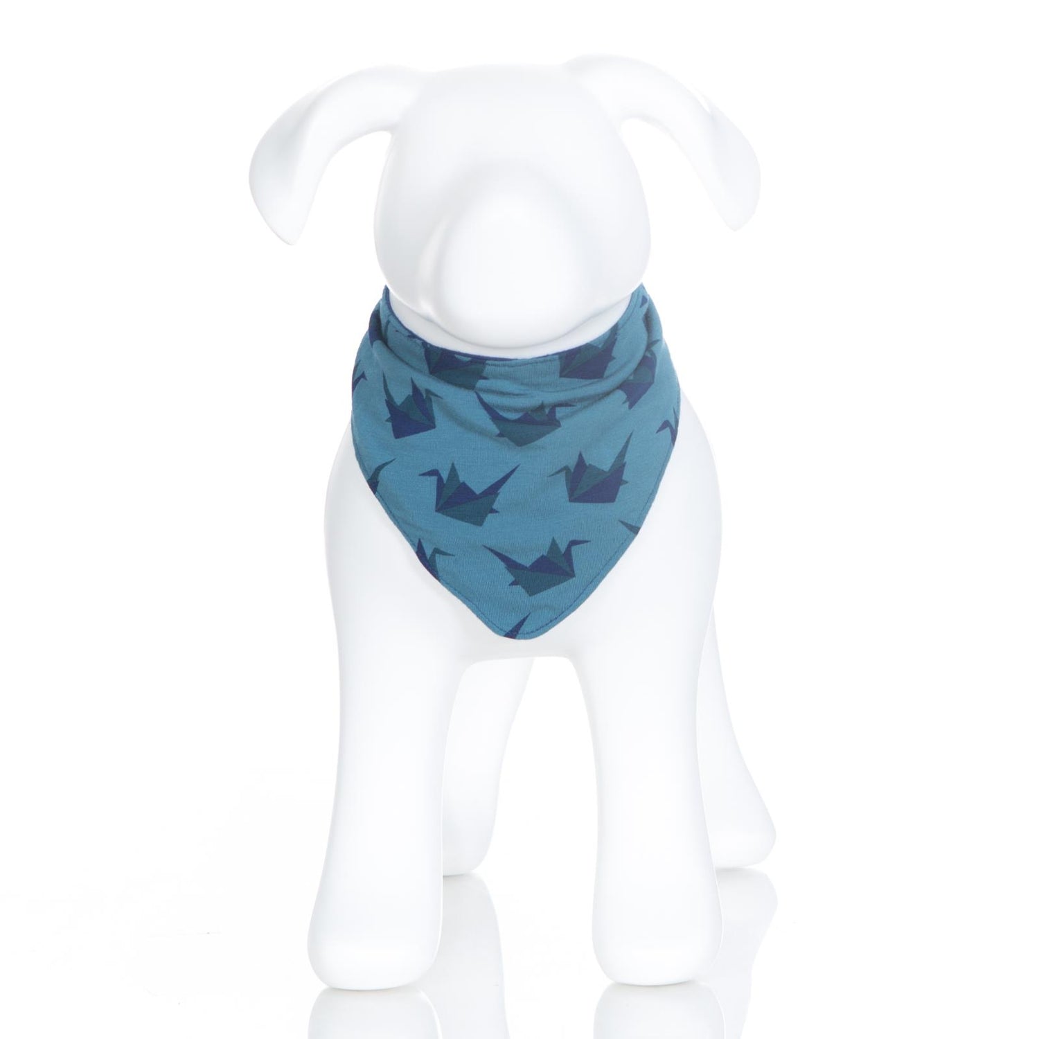 Print Dog Bandana in Seagrass Origami Crane