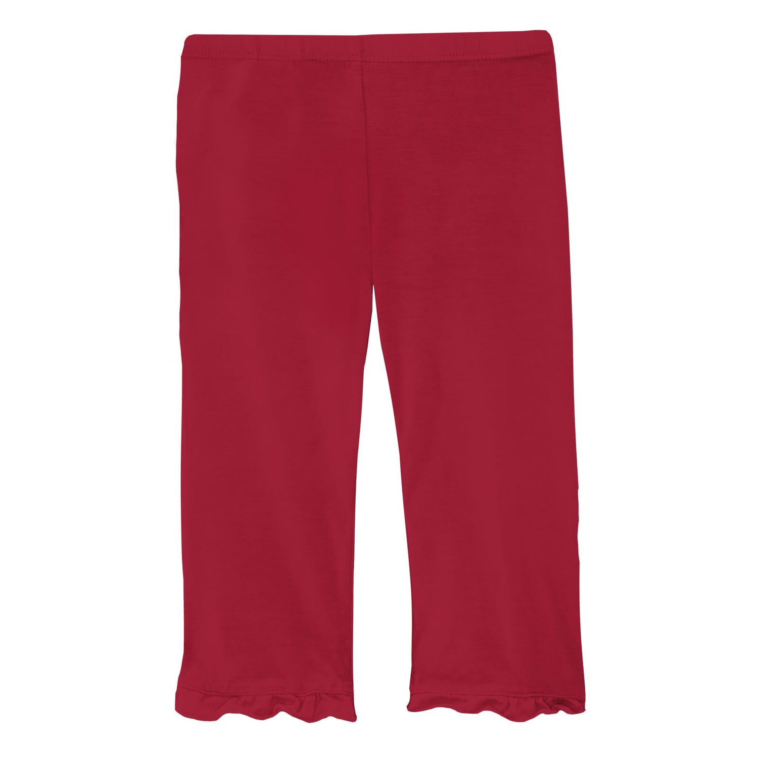 Ruffle Pants in Crimson