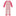 Print Long Sleeve Ruffle Raglan Romper in Baby Rose Stripe