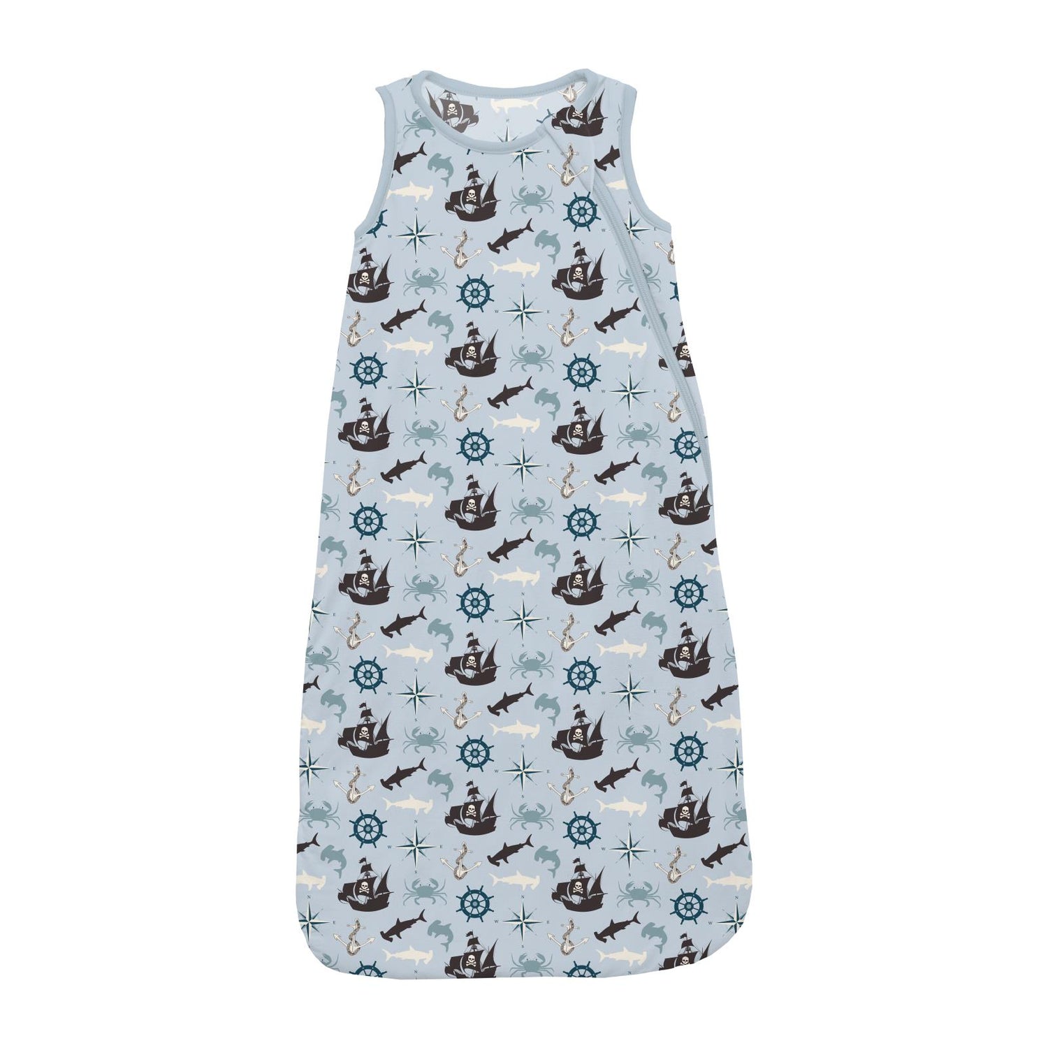 Print Fluffle Sleep Bag in Illusion Blue Pirate Adventure