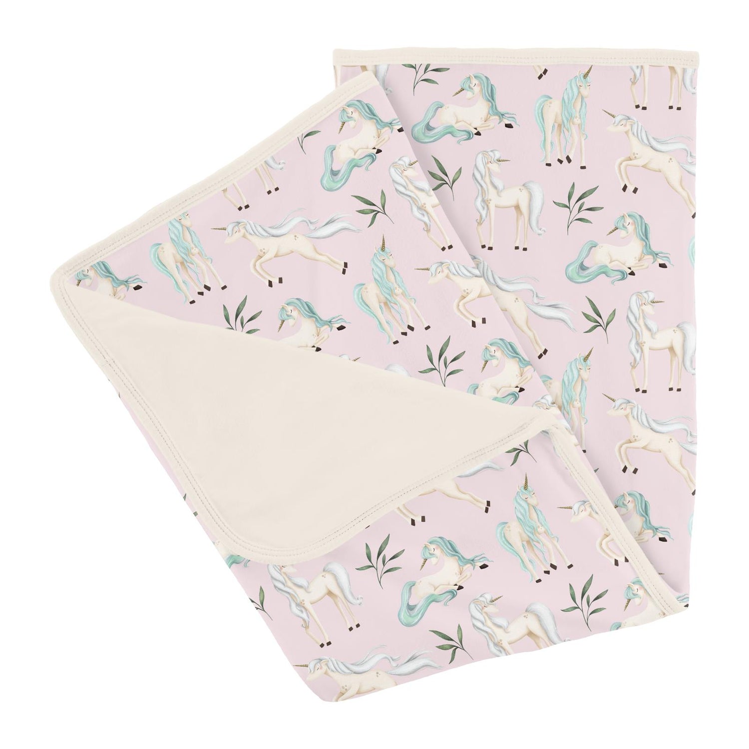 Print Stroller Blanket in Shrinking Violet Sleeping Unicorns (318573)