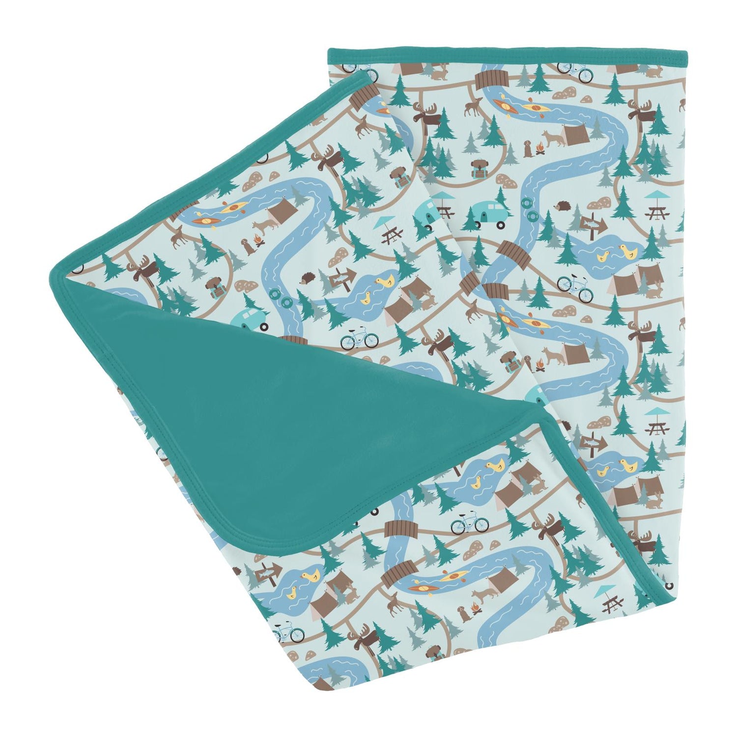 Print Stroller Blanket in Fresh Air Campground Map (318382)