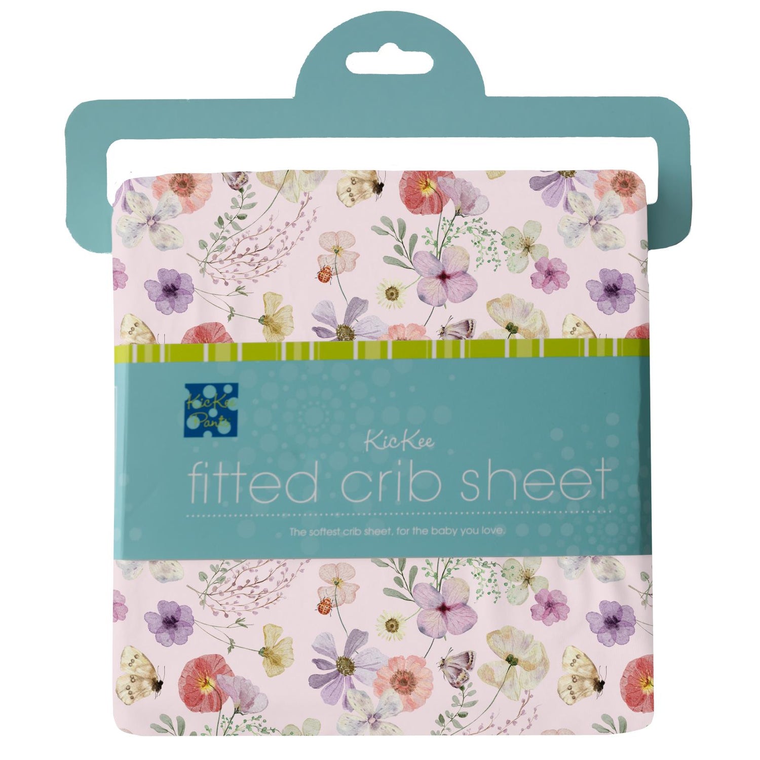 Print Grow with me Crib to Twin Fitted Sheet in Shrinking Violet Pressed Flowers (318485)