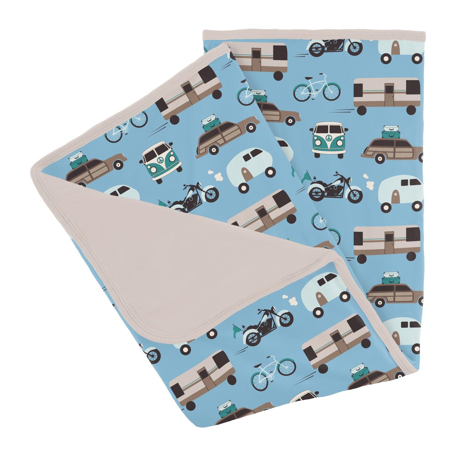 Print Stroller Blanket in Seaside Blue On the Way (318538)