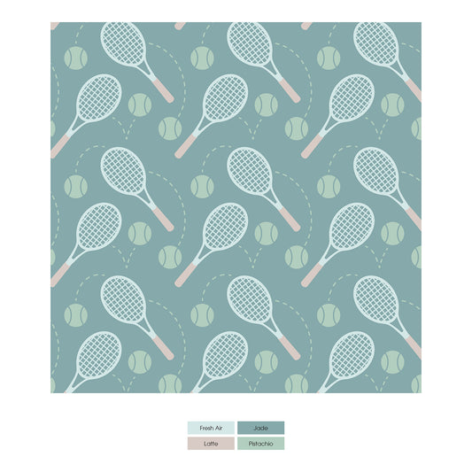 Print Boy's Boxer Brief in Jade Tennis (330673)