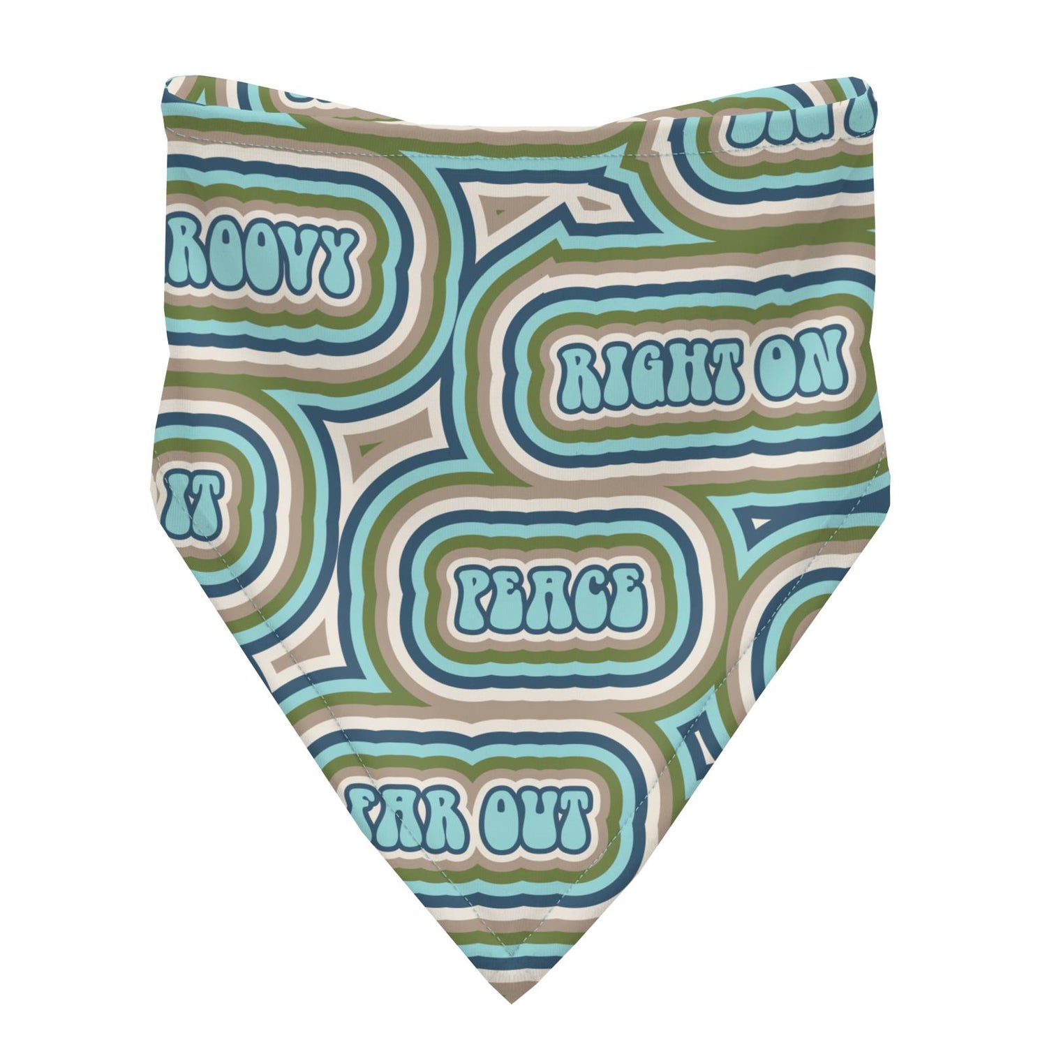 Print Bandana Bib Set of 3 in Summer Sky Groovy, Groovy Stripe & Summer Sky Vintage Vans (245684)