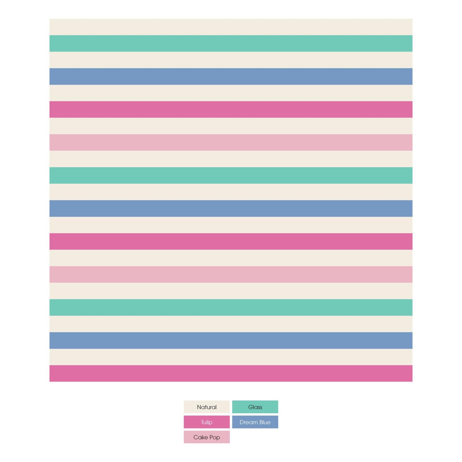 Print Toddler Blanket in Skip To My Lou Stripe