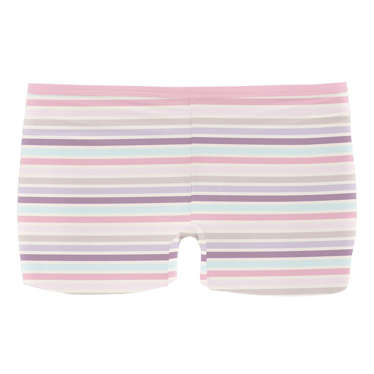 Women's Print Boy Short Underwear in Ice Cream Stripe (336189)