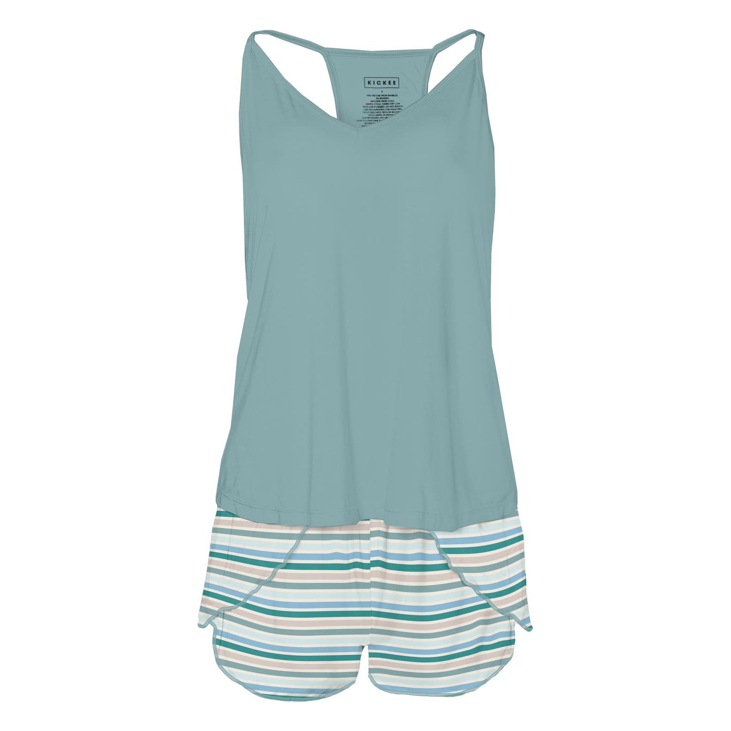Women's Print Swing Tank & Tulip Shorts Set in Lakeside Stripe (336300)