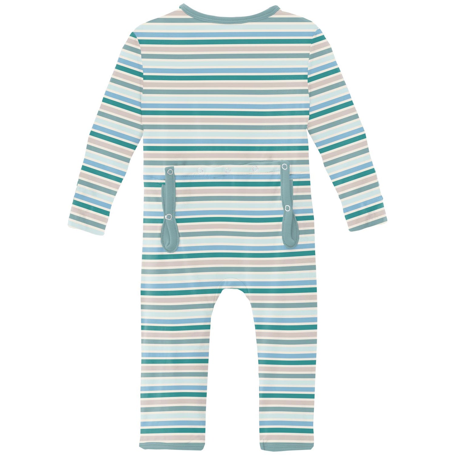 Print Coverall with 2 Way Zipper in Lakeside Stripe (336347)