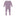 Classic Ruffle Footie with 2 Way Zipper in Lavender (336361)