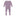 Classic Ruffle Footie with 2 Way Zipper in Lavender (336361)