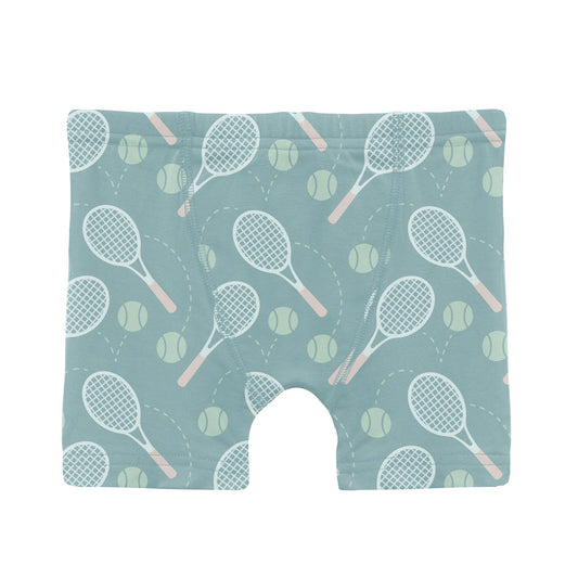 Print Boy's Boxer Brief in Jade Tennis (336464)
