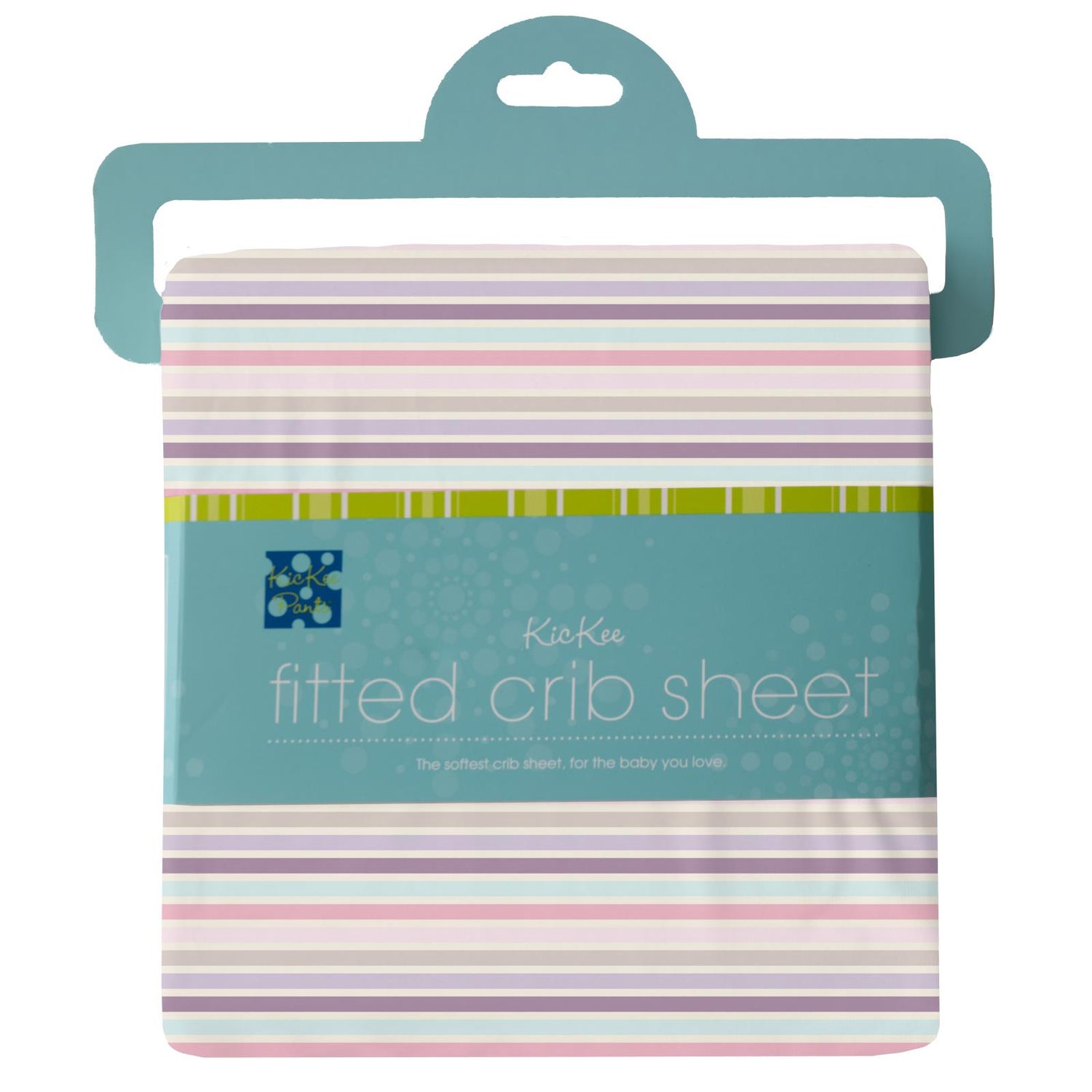 Print Grow-with-Me Crib to Twin Fitted Sheet in Ice Cream Stripe (336600)