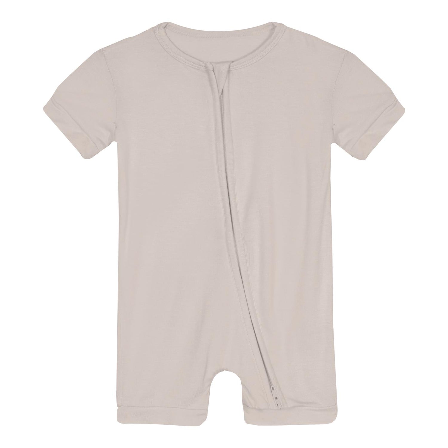 Shorty Sleeper with Zipper in Latte