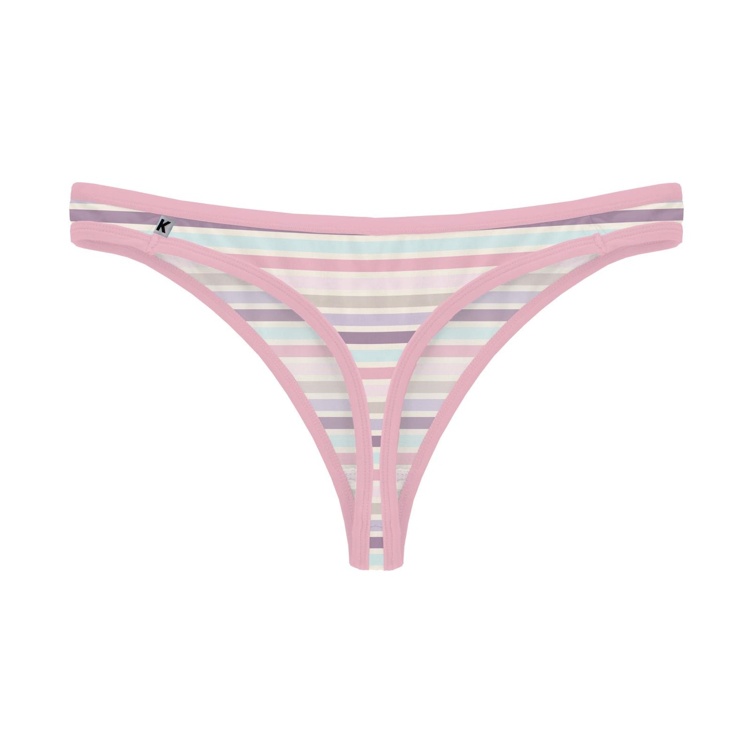 Women's Print Classic Thong in Ice Cream Stripe