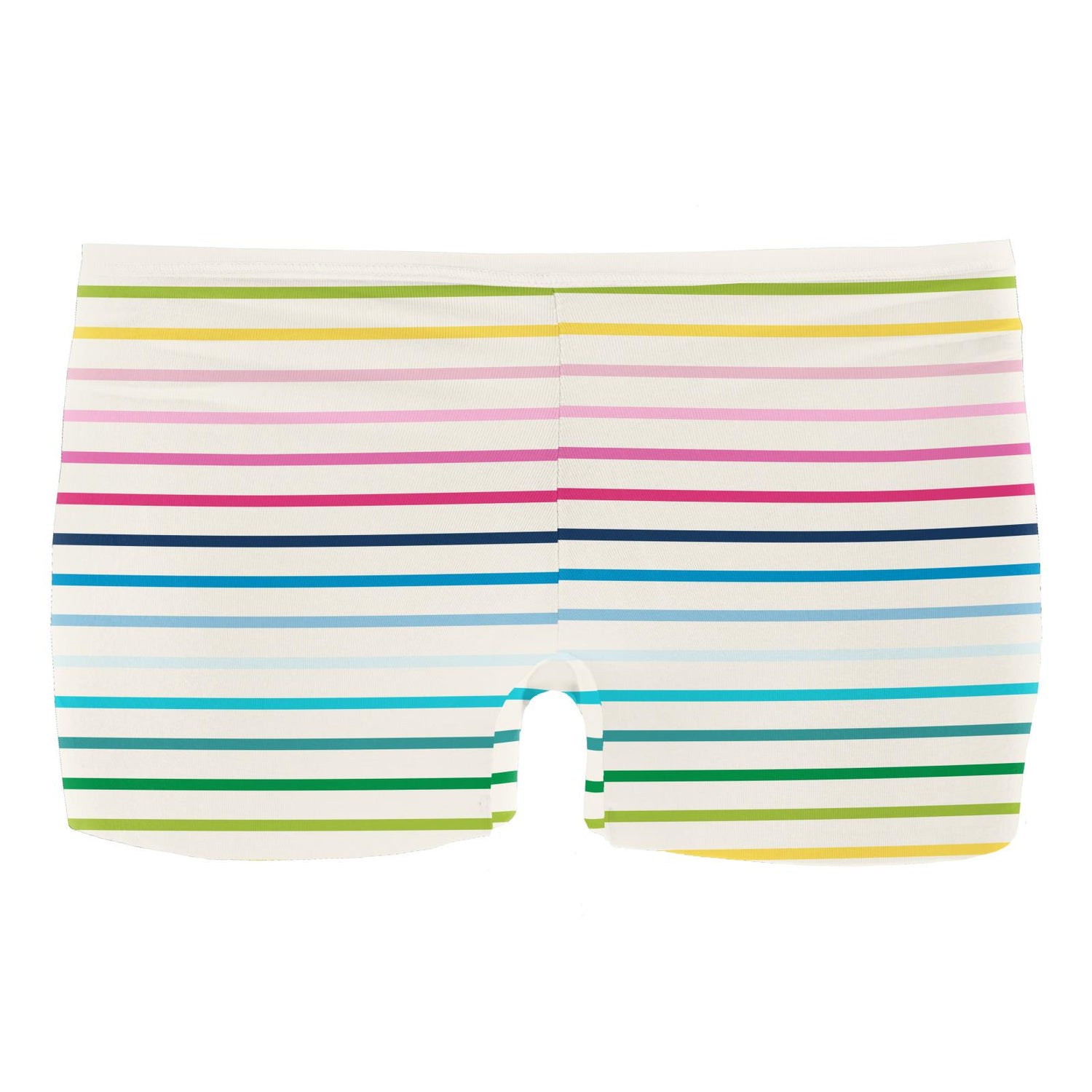 Women's Print Boy Short Underwear in Happy Stripe