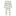 Print Coverall with 2 Way Zipper in Happy Stripe (337311)