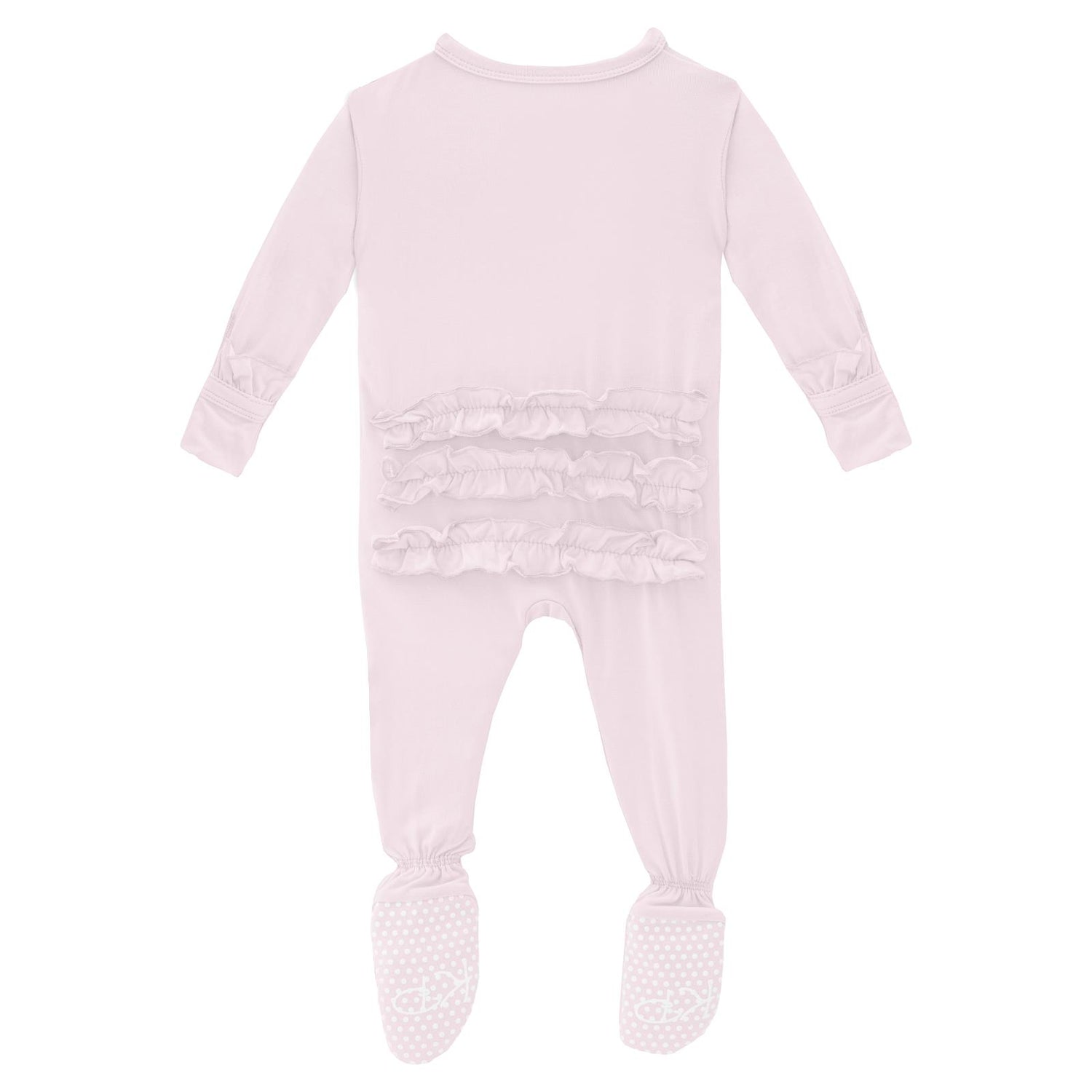 Classic Ruffle Footie with 2 Way Zipper in Shrinking Violet (337628)