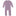 Coverall with 2 Way Zipper in Lavender