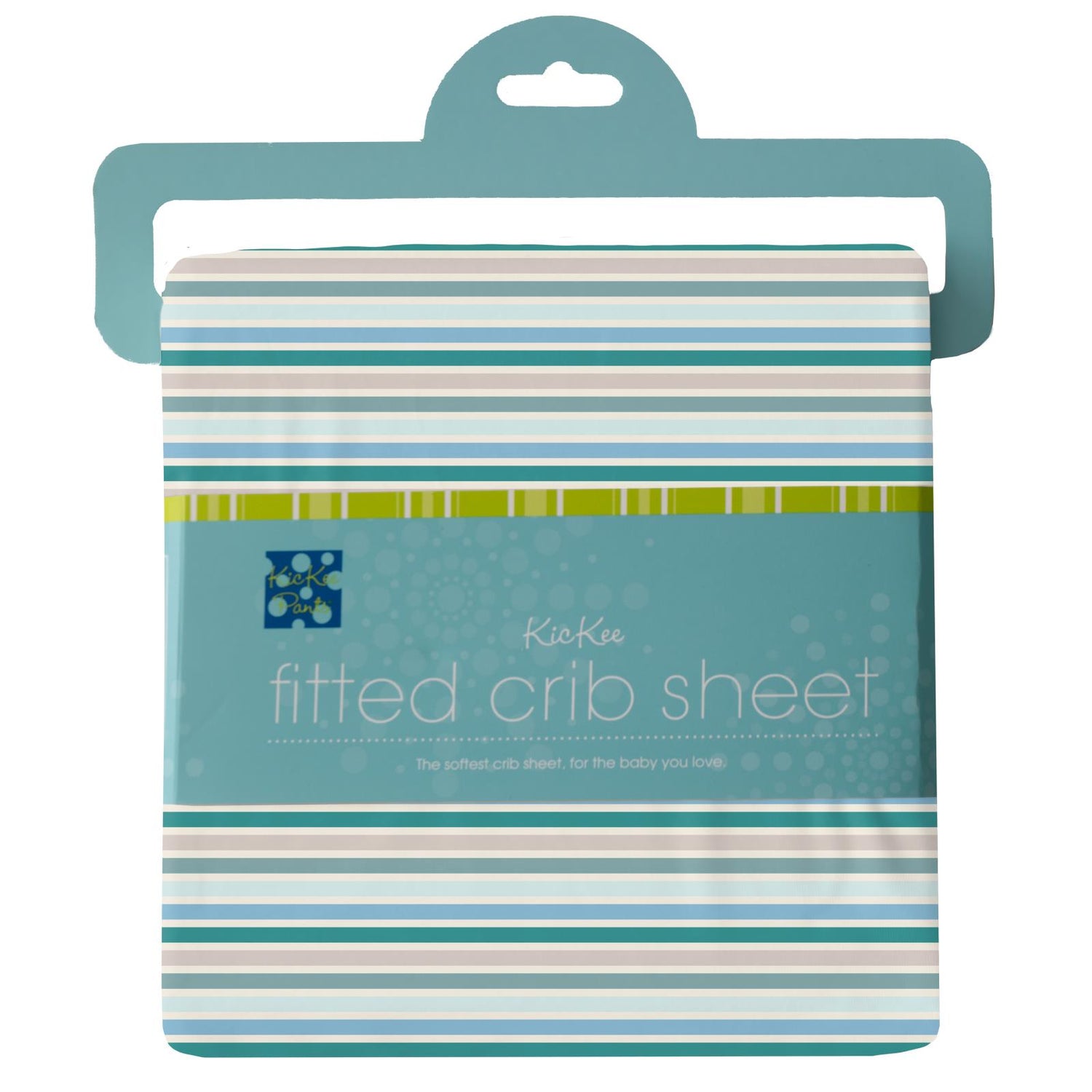 Print Grow-with-Me Crib to Twin Fitted Sheet in Lakeside Stripe (337740)