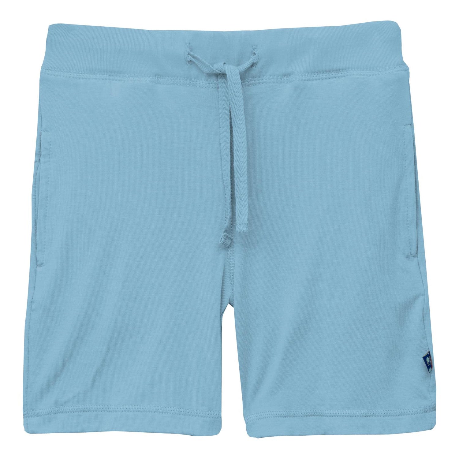 Lightweight Drawstring Shorts in Seaside Blue (337790)
