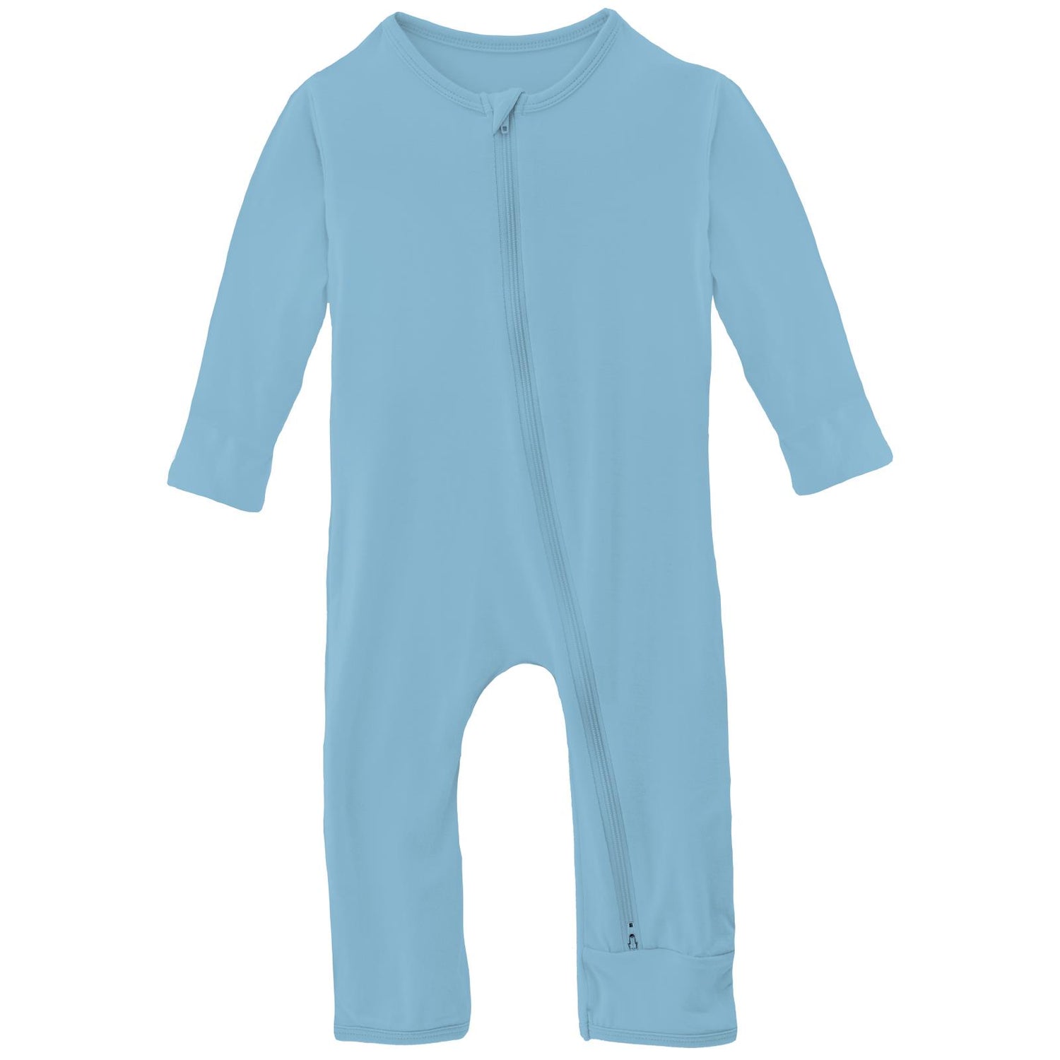 Coverall with 2 Way Zipper in Seaside Blue (338014)