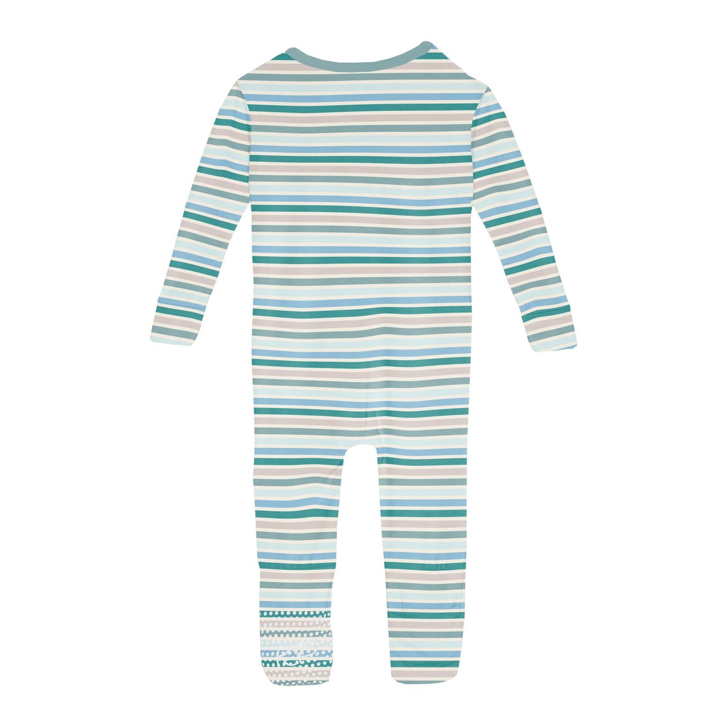 Print Convertible Sleeper with Zipper in Lakeside Stripe