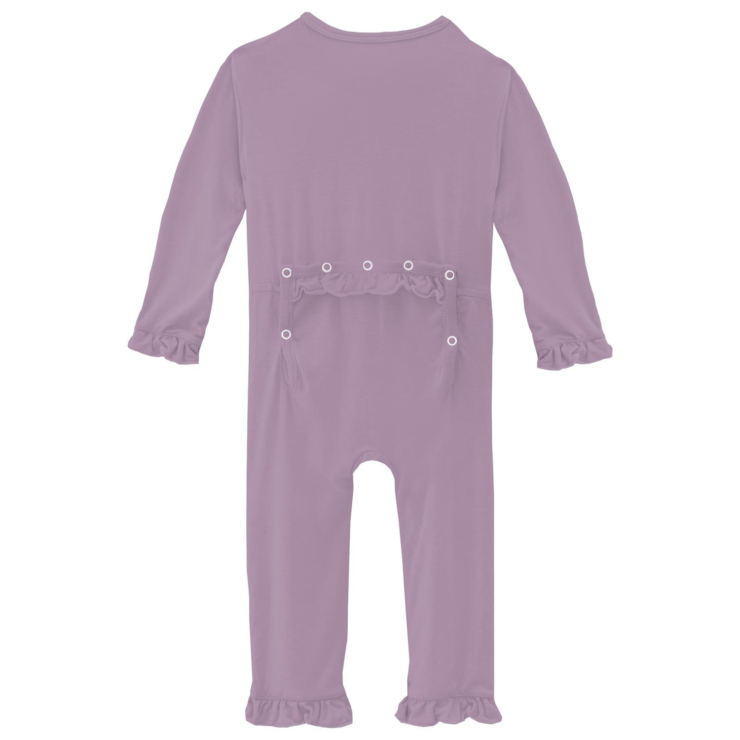 Classic Ruffle Coverall with Snaps in Lavender (338090)