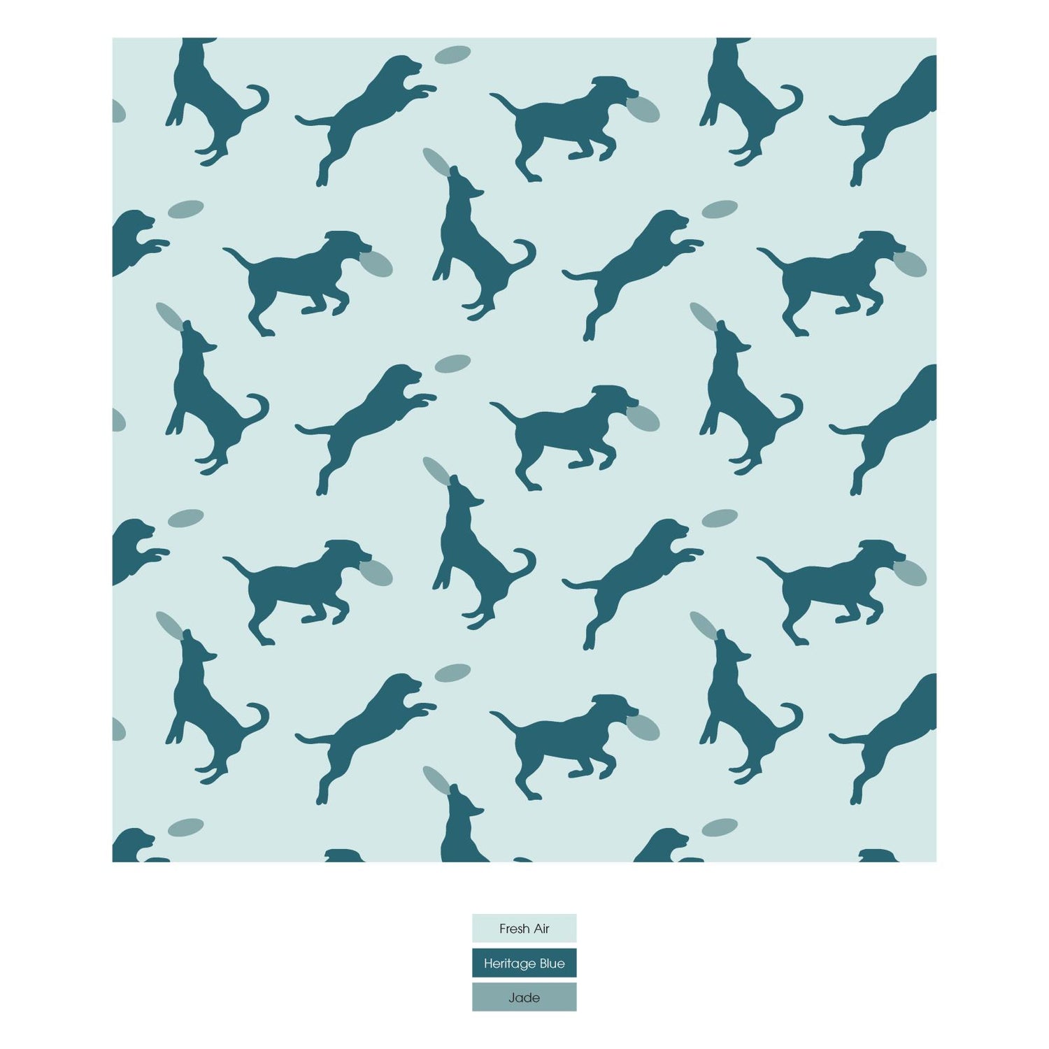 Print Bib Set of 3 in Natural Tree House; Jade Wavy Lattice & Fresh Air Frisbee Labs (338109)