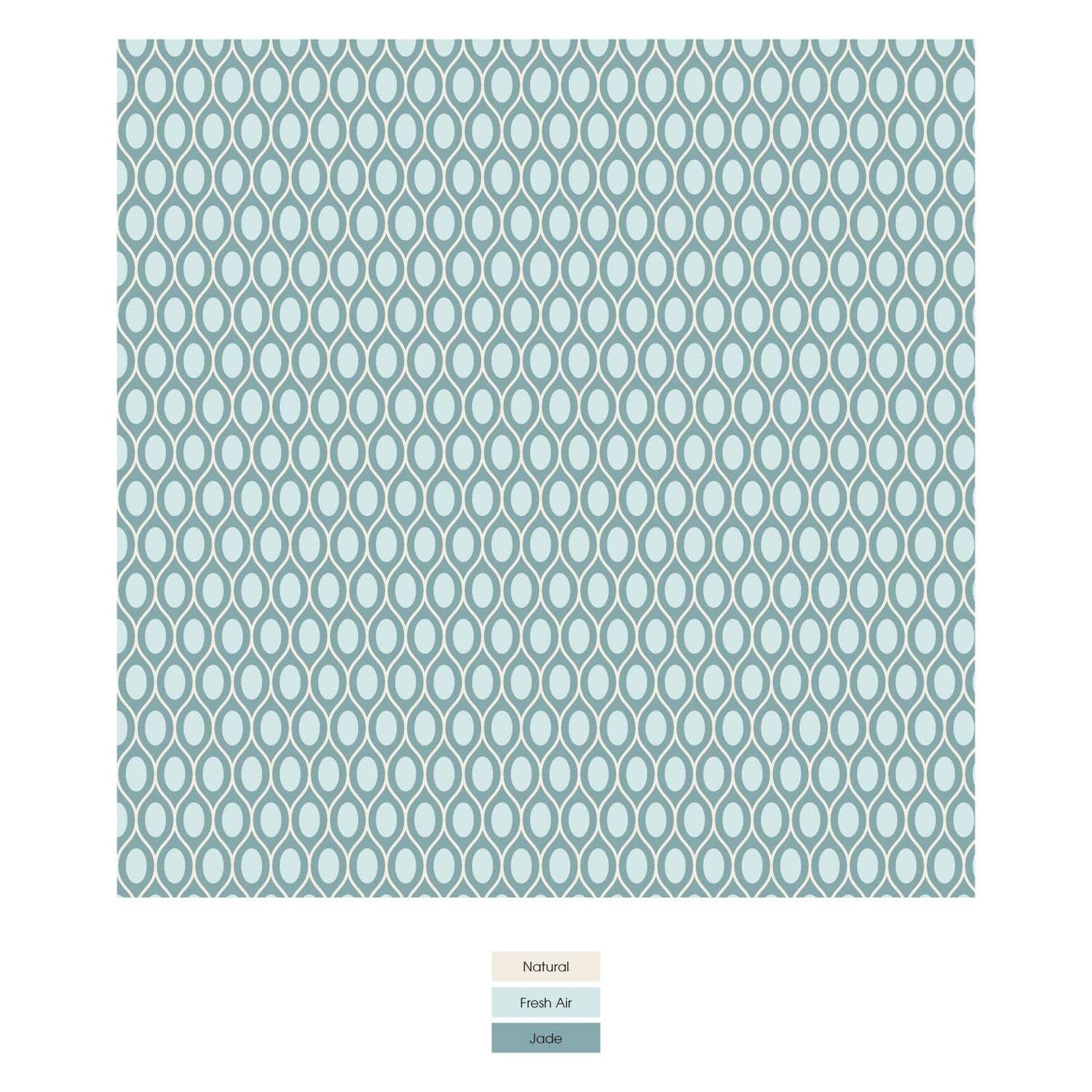 Print Bib Set of 3 in Natural Tree House; Jade Wavy Lattice & Fresh Air Frisbee Labs (338212)