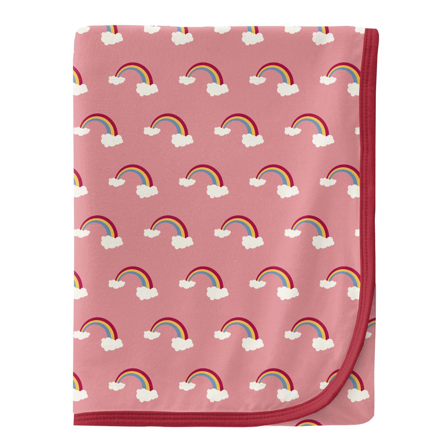 Print Swaddling Blanket in Strawberry Rainbows (209798)
