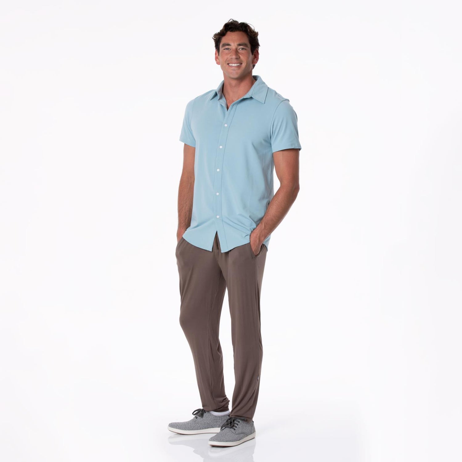 Mens Sleep Lounge Pants in Coffee