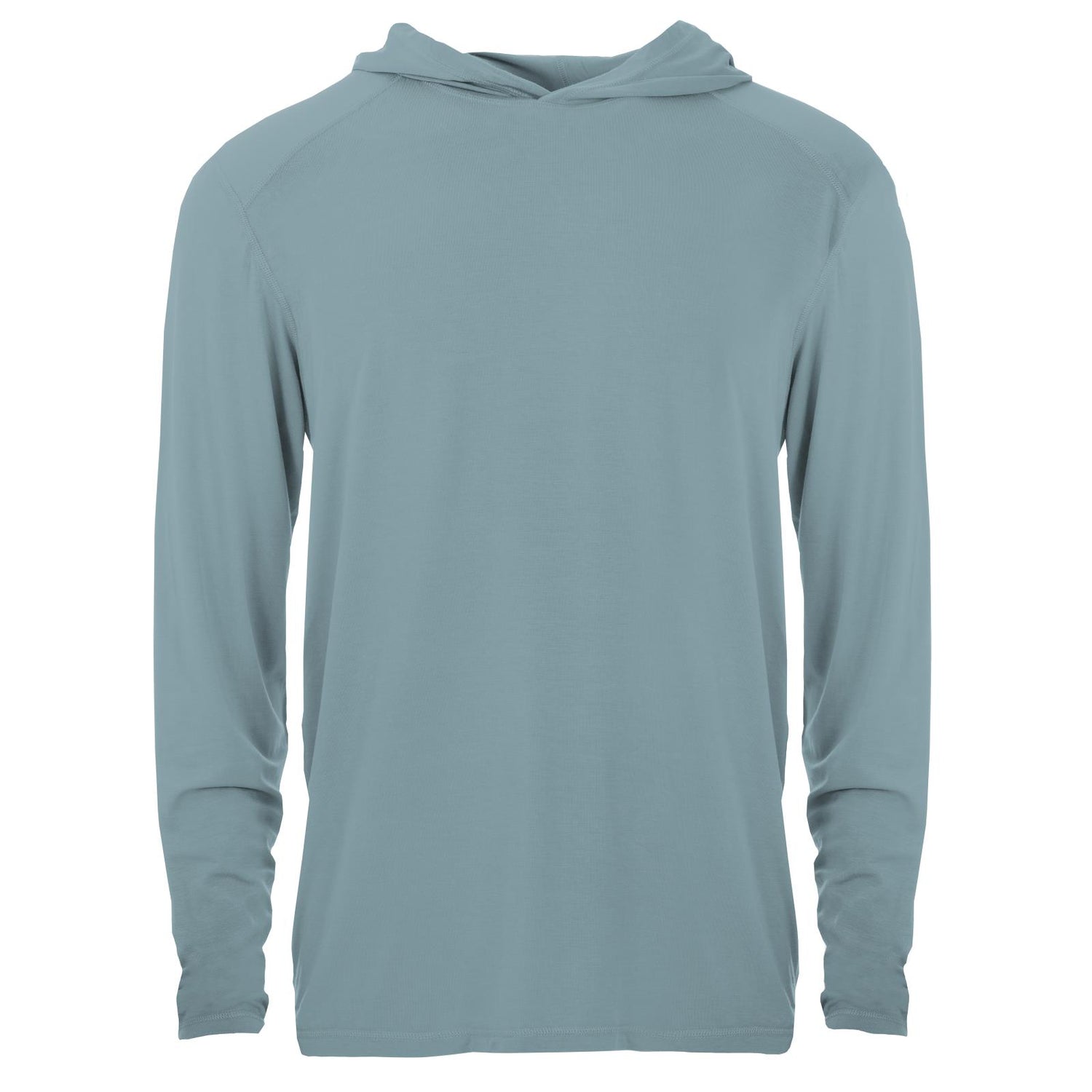 Men's Long Sleeve Hooded Tee in Stormy Sea