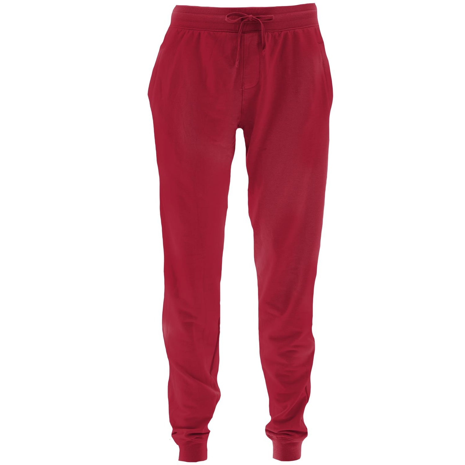 Men's Solid Fleece Lounge Joggers in Crimson