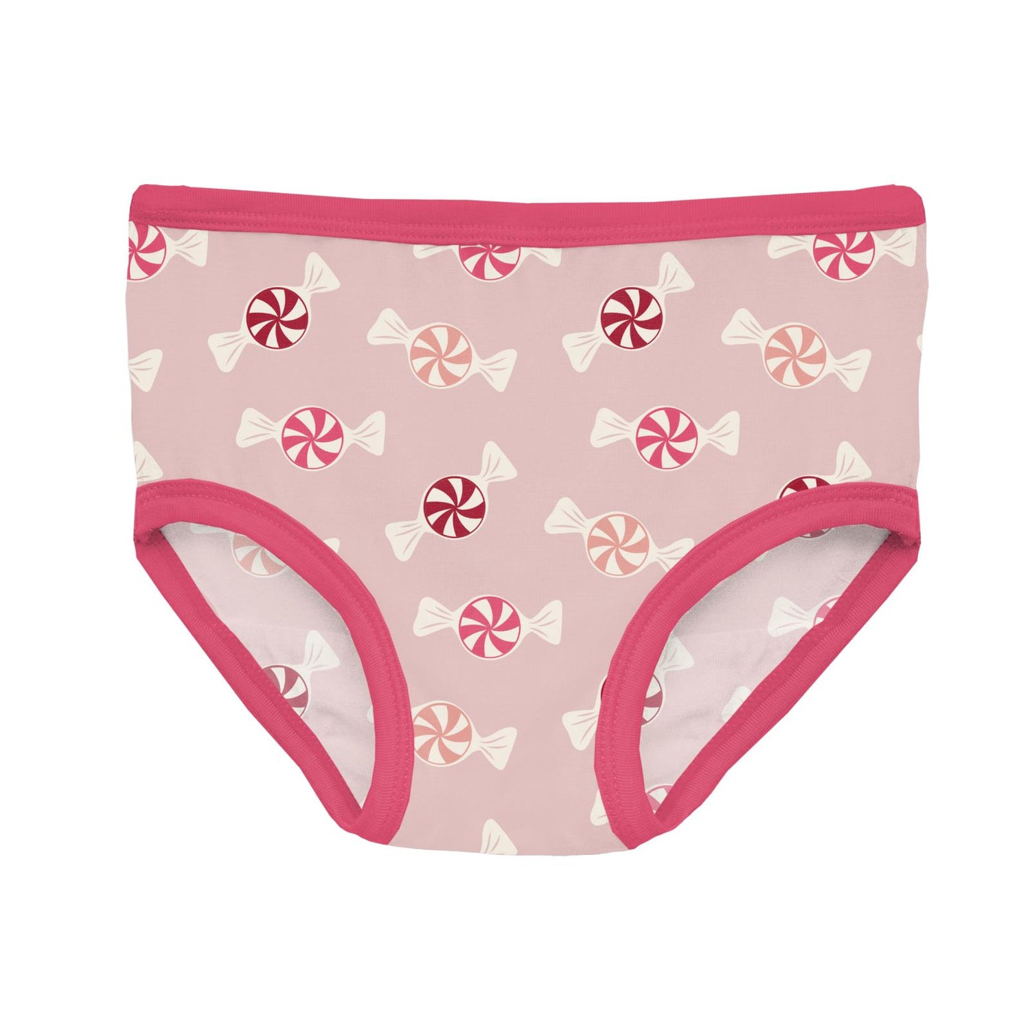 Print Girl's Underwear Set of 3 in Baby Rose Peppermints, Natural & Winter Rose Polar Bears