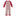 Print Long Sleeve Ruffle Raglan Romper in Baby Rose Little Red Let's Be Friends (293347)