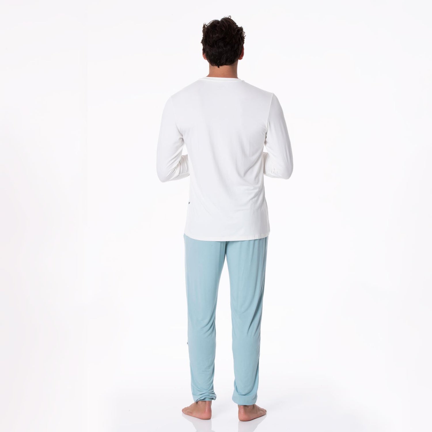 Men's Basic Long Sleeve Tee in Natural