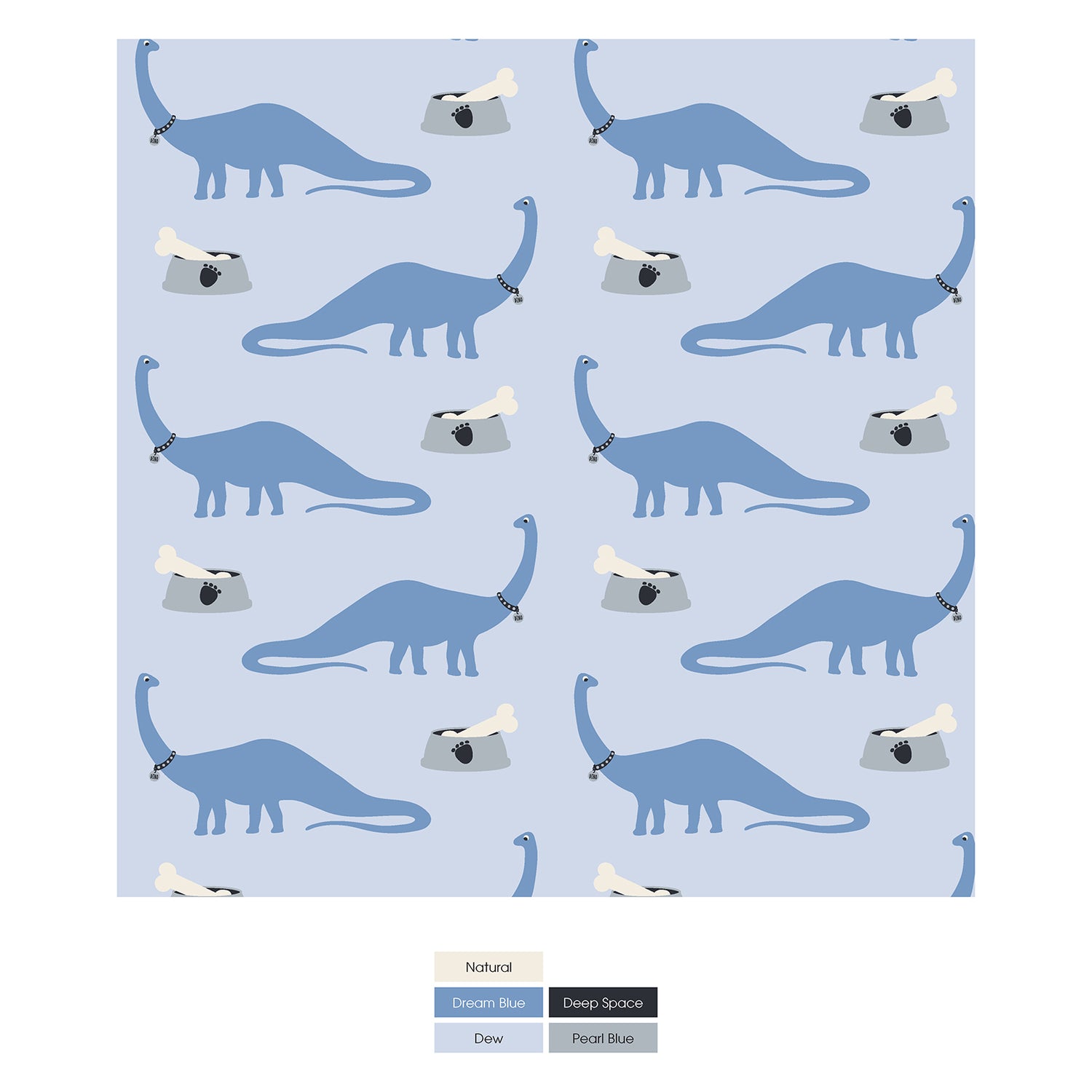 Print Footie with 2 Way Zipper in Dew Pet Dino