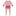 Print Classic Ruffle Footie with 2 Way Zipper in Baby Rose Stripe