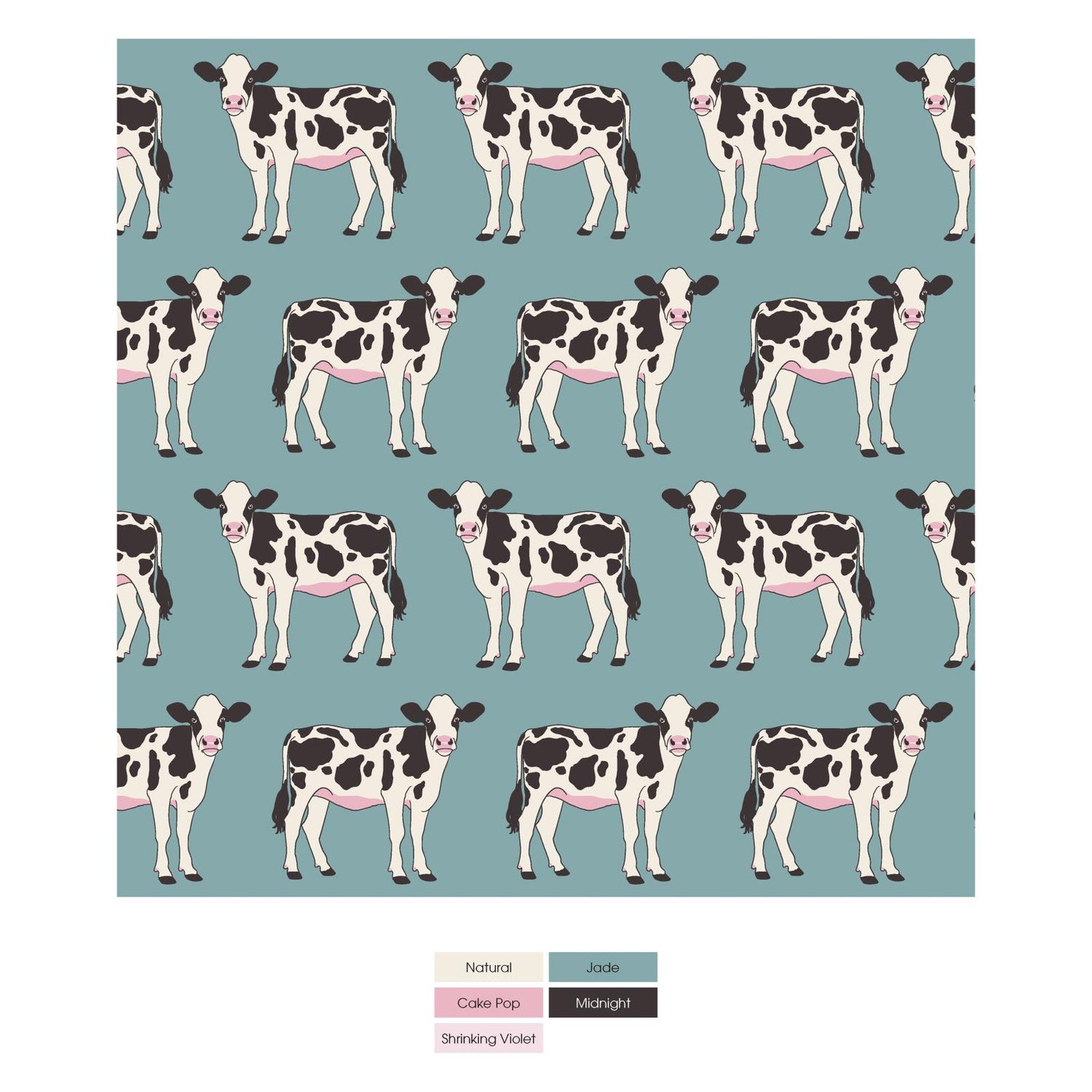 Print Boxer Brief Set of 3 in Jade Cows, Midnight & Seaside Blue Gingham (310666)