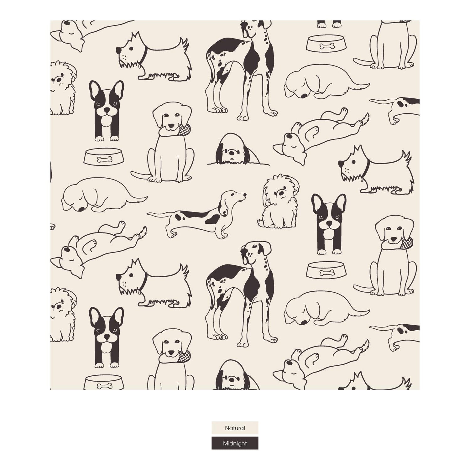Print Boxer Brief Set of 3 in Lakeside Stripe, Agave & Natural Dogs (310673)