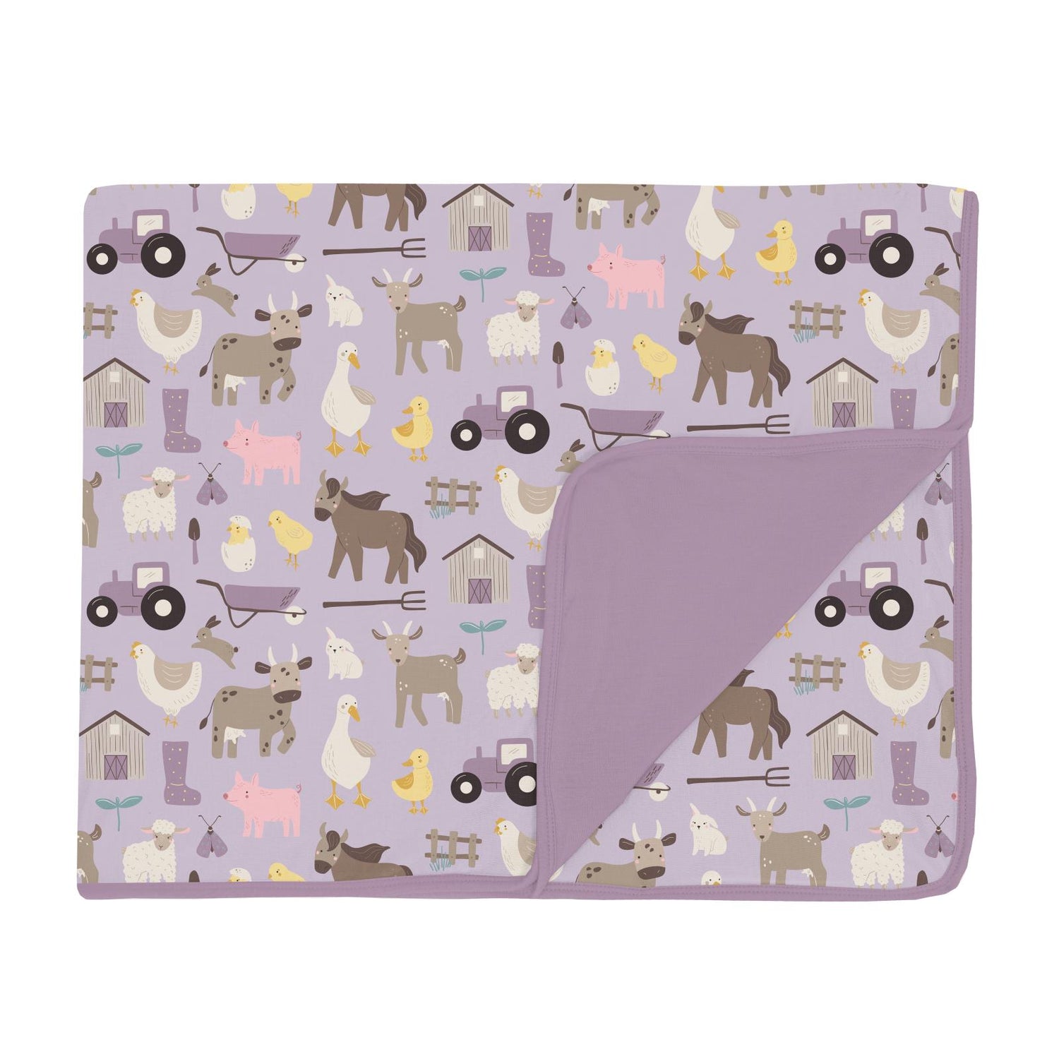 Print Toddler Blanket in Thistle Morning on the Farm (310802)