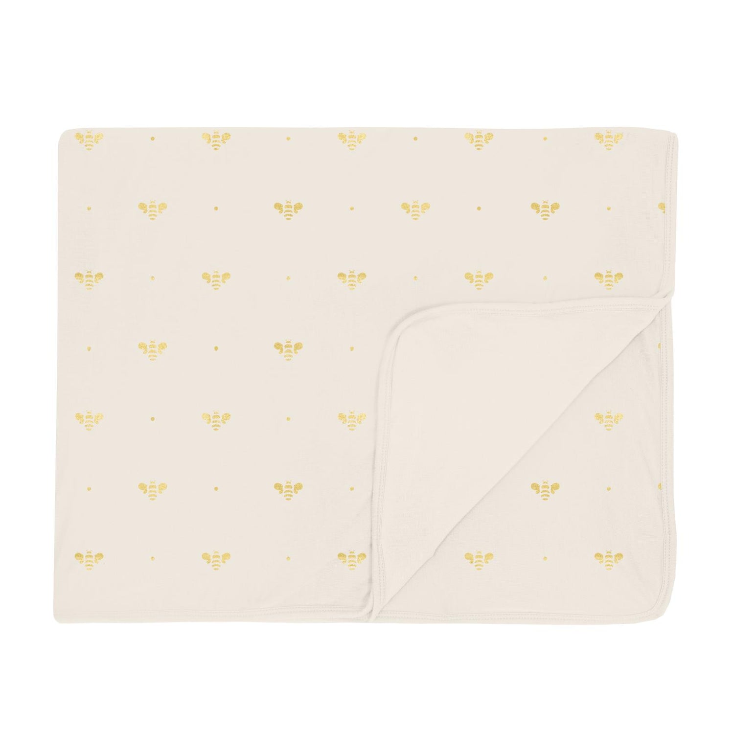 Print Toddler Blanket in Gold Bees (310815)