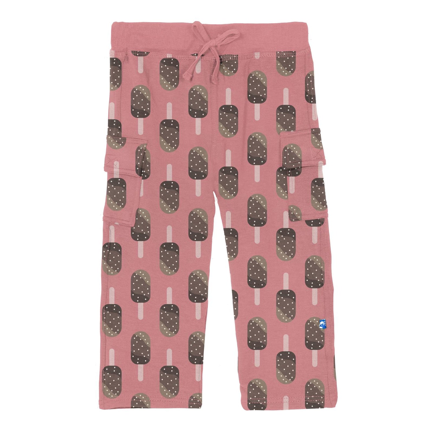 Print Fleece Cargo Sweatpants in Desert Rose Ice Cream Bars (350520)