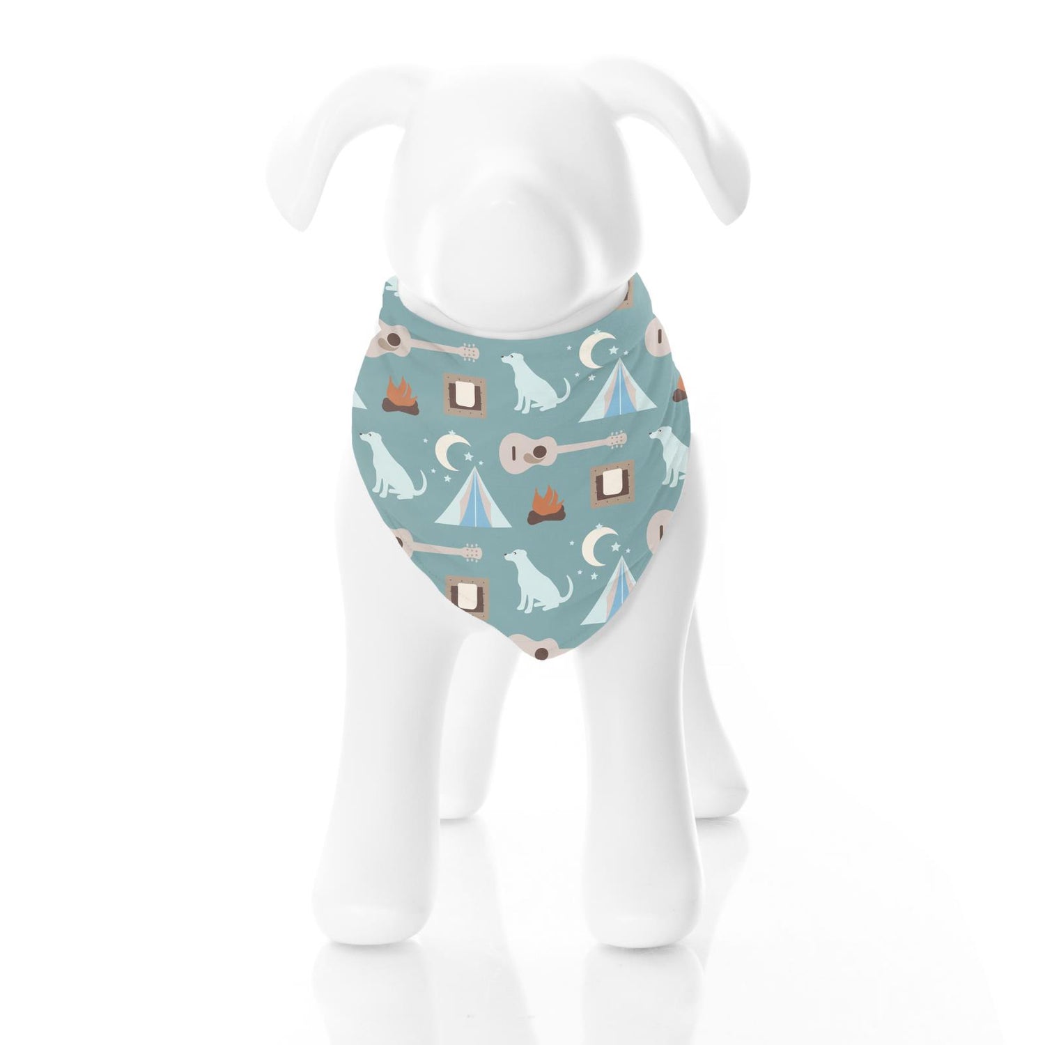 Print Dog Bandana in Jade Campfire (321474)
